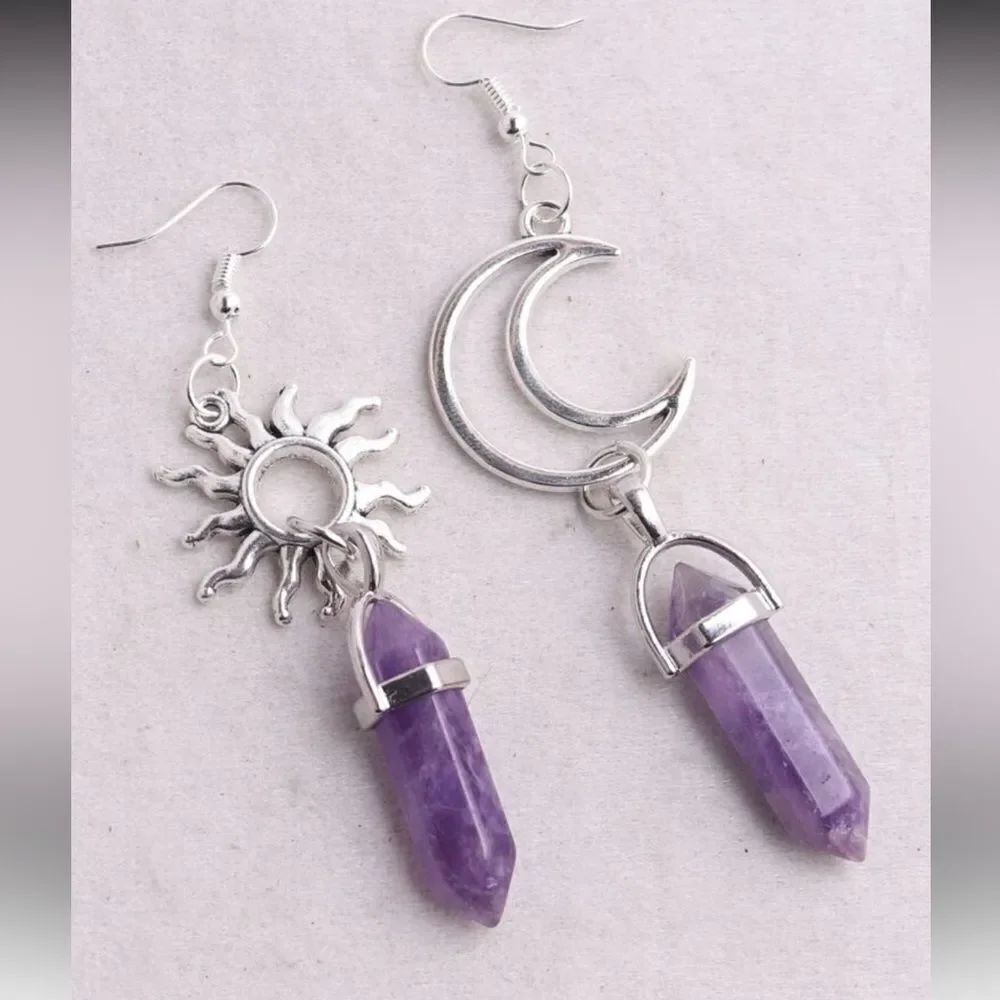 Crystal moon Earrings A969